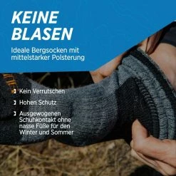 ANDINA OUTDOORS Alpaca Merino Wandelsokken: GLACIAR Extra Sterk Opgevulde Bergbeklimmersokken -Regatta shop alpaca merino wandelsokken glaciar extra sterk opgevulde bergbeklimmersokken 2