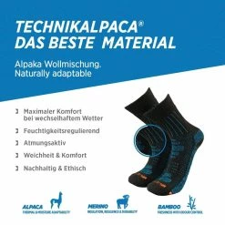 ANDINA OUTDOORS Alpaca Merino Wandelsokken: GLACIAR Extra Sterk Opgevulde Bergbeklimmersokken -Regatta shop alpaca merino wandelsokken glaciar extra sterk opgevulde bergbeklimmersokken 3