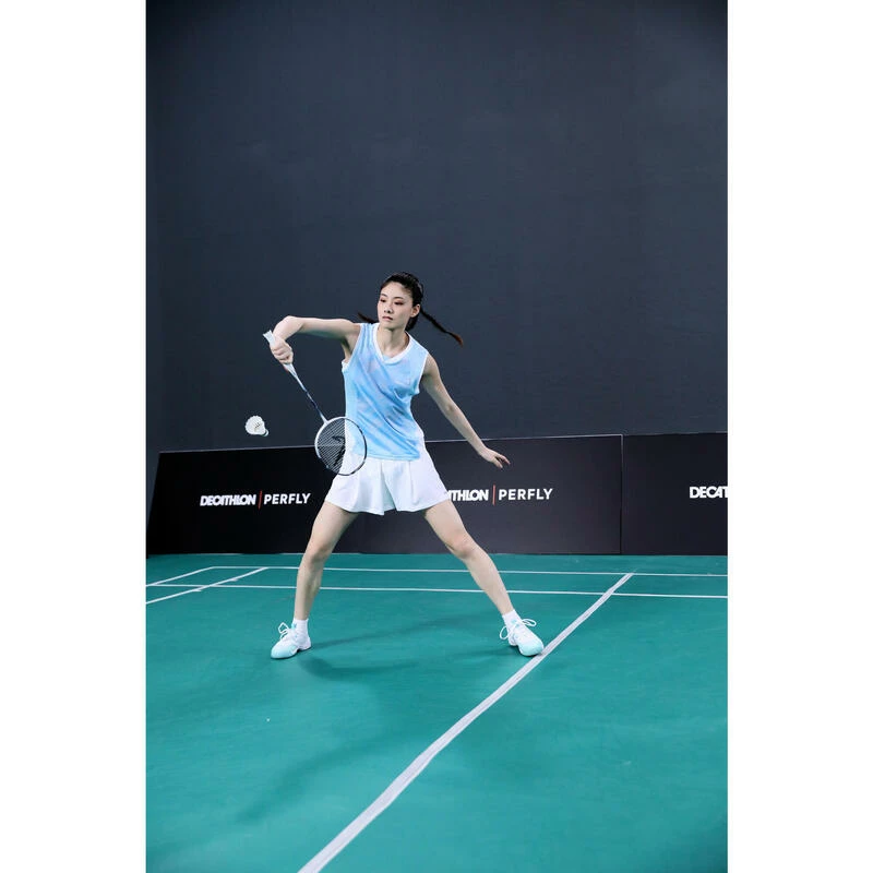 PERFLY Badmintonschoenen Voor Dames BS 900 Ultra Lite Wit Turquoise 18 PERFLY Badmintonschoenen Voor Dames BS 900 Ultra Lite Wit Turquoise - Afbeelding 16
