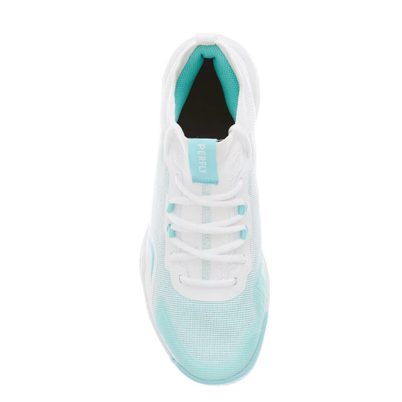 PERFLY Badmintonschoenen Voor Dames BS 900 Ultra Lite Wit Turquoise 5 PERFLY Badmintonschoenen Voor Dames BS 900 Ultra Lite Wit Turquoise - Afbeelding 3