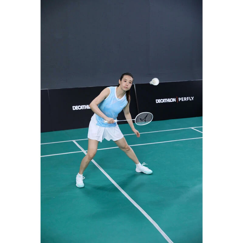 PERFLY Badmintonschoenen Voor Dames BS 900 Ultra Lite Wit Turquoise 23 PERFLY Badmintonschoenen Voor Dames BS 900 Ultra Lite Wit Turquoise - Afbeelding 21