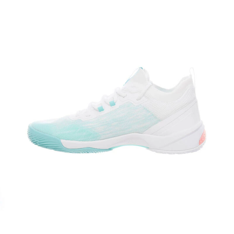 PERFLY Badmintonschoenen Voor Dames BS 900 Ultra Lite Wit Turquoise 7 PERFLY Badmintonschoenen Voor Dames BS 900 Ultra Lite Wit Turquoise - Afbeelding 5