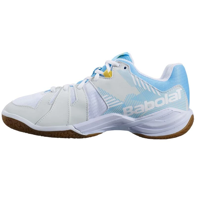 Babolat Badmintonschoenen Voor Dames Shadow Spirit Wit/lichtblauw 4 Babolat Badmintonschoenen Voor Dames Shadow Spirit Wit/lichtblauw - Afbeelding 2