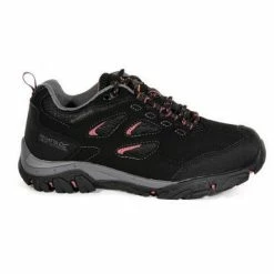 Regatta Dames/dames Holcombe IEP Lage Wandelschoenen (Jet Zwart/Antique Roze) -Regatta shop damesdames holcombe iep lage wandelschoenen jet zwartantique roze 2