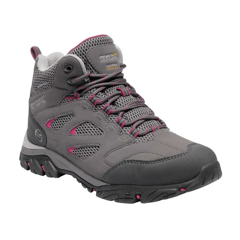 Regatta Dames/dames Holcombe IEP Mid Hiking Boots (Staal/levendig) 3 Regatta Dames/dames Holcombe IEP Mid Hiking Boots (Staal/levendig)