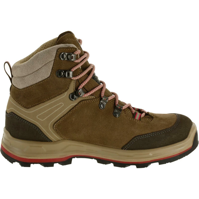 Forclaz Hoge Waterdichte Damesschoenen Crosscontact MT100 Leer 4 Forclaz Hoge Waterdichte Damesschoenen Crosscontact MT100 Leer - Afbeelding 2