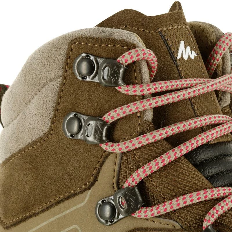 Forclaz Hoge Waterdichte Damesschoenen Crosscontact MT100 Leer 9 Forclaz Hoge Waterdichte Damesschoenen Crosscontact MT100 Leer - Afbeelding 7