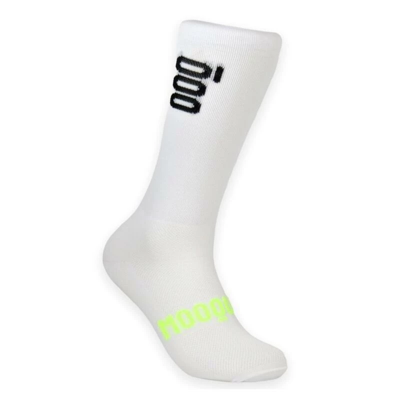 Hoge Witte Zomerse Unisex Fiets Sokken Posh Pro Mooquer. 4 Hoge Witte Zomerse Unisex Fiets Sokken Posh Pro Mooquer. - Afbeelding 2