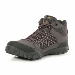 Regatta Lady Edgepoint Dames Hiking Wandelschoenen - Grijs / Roze -Regatta shop lady edgepoint dames hiking wandelschoenen grijs roze 2