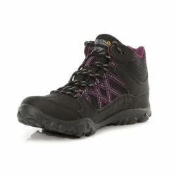 Regatta Lady Edgepoint Dames Hiking Wandelschoenen - Zwart / Paars 10 Regatta Lady Edgepoint Dames Hiking Wandelschoenen - Zwart / Paars -Regatta shop lady edgepoint dames hiking wandelschoenen zwart paars 2