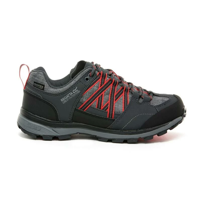 Regatta Lady Samaris II Dames Hiking Schoenen - Grijs / Rood 4 Regatta Lady Samaris II Dames Hiking Schoenen - Grijs / Rood - Afbeelding 2