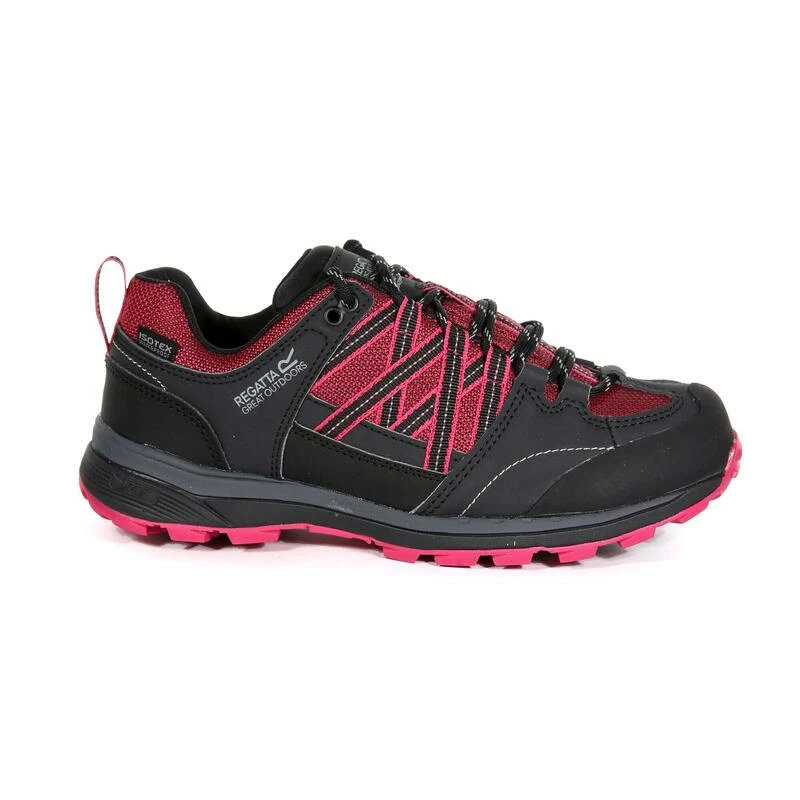 Regatta Lady Samaris II Dames Hiking Schoenen - Roze / Donkergrijs 4 Regatta Lady Samaris II Dames Hiking Schoenen - Roze / Donkergrijs - Afbeelding 2