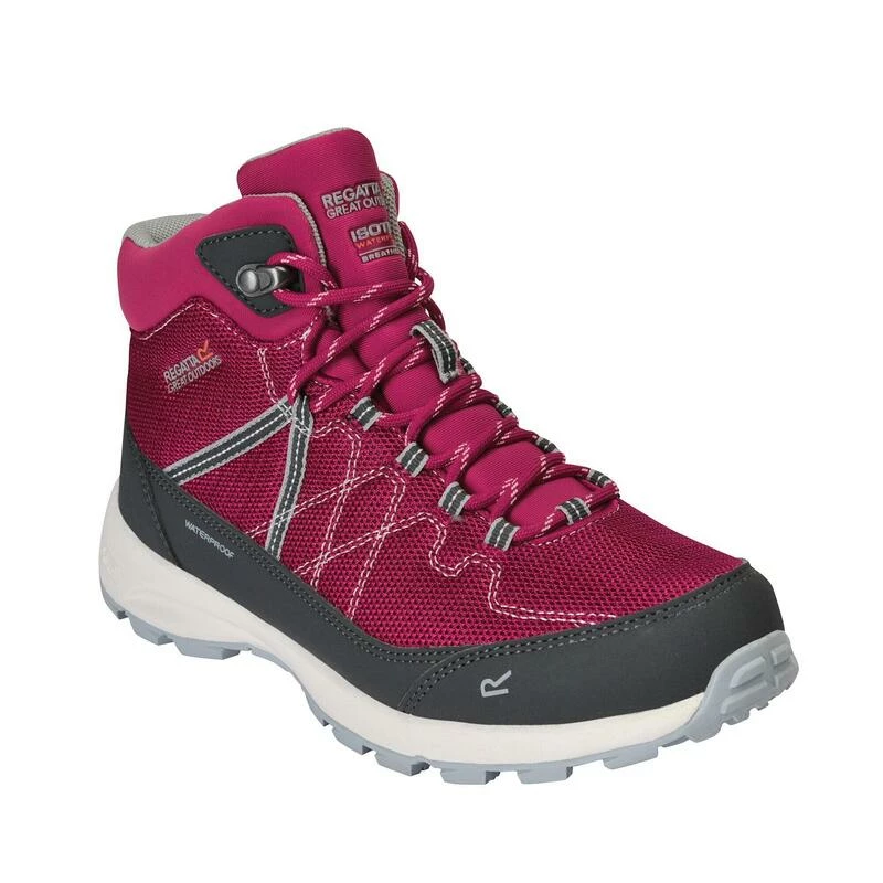 Regatta Lady Samaris Lite Dames Hiking Wandelschoenen - Donkerroze / Grijs 3 Regatta Lady Samaris Lite Dames Hiking Wandelschoenen - Donkerroze / Grijs