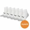 Puma Sport Quartersokken Cushioned 6-pack Wit -Regatta shop puma sport quartersokken cushioned 6 pack wit