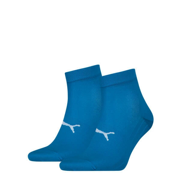 Puma Sport Quartersokken Light 6-pack Blauw 4 Puma Sport Quartersokken Light 6-pack Blauw - Afbeelding 2