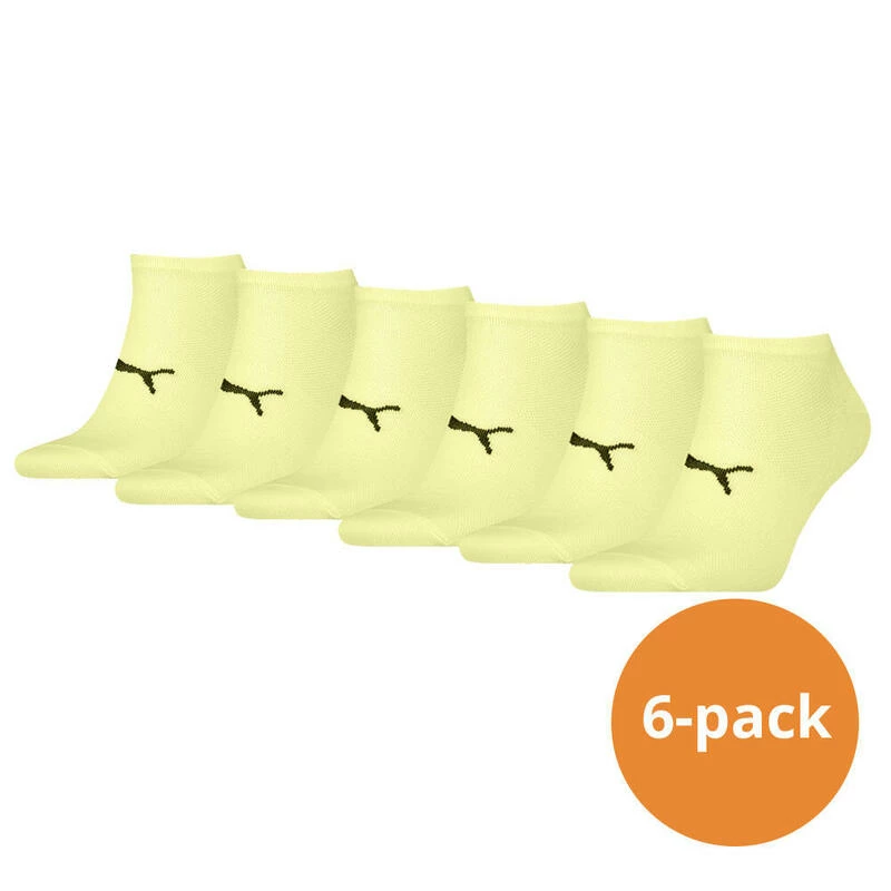 Puma Sport Sneakersokken Light 6-pack Geel 3 Puma Sport Sneakersokken Light 6-pack Geel