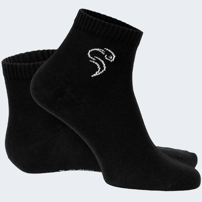 BLACK SNAKE Quarter Sneaker Sokken | 3 Paar | Dames En Heren | Zwart 6 BLACK SNAKE Quarter Sneaker Sokken | 3 Paar | Dames En Heren | Zwart - Afbeelding 4