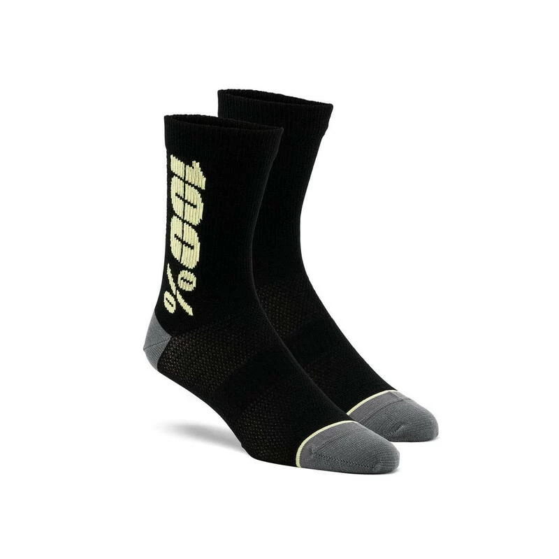 100% Rythym Sokken (merino) - Zwart/geel 3 100% Rythym Sokken (merino) - Zwart/geel