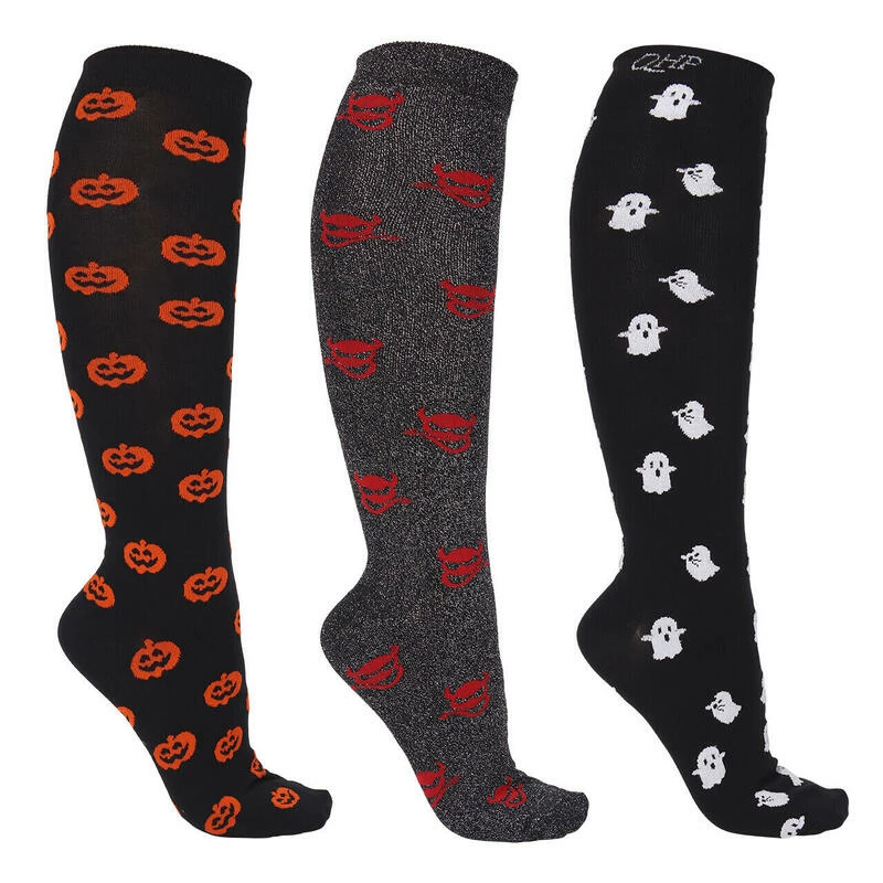 Set Van 3 Paar Rijsokken QHP Halloween 3 Set Van 3 Paar Rijsokken QHP Halloween