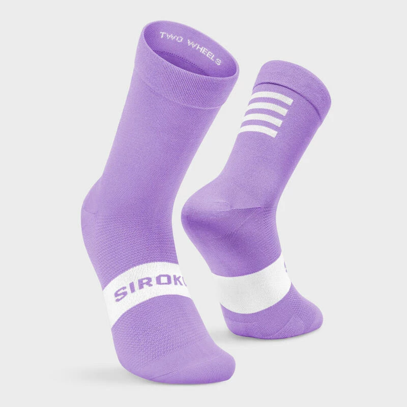 Sokken Wielrennen SIROKO S1 Lilac Etna Lavendel Heren En Dames 3 Sokken Wielrennen SIROKO S1 Lilac Etna Lavendel Heren En Dames