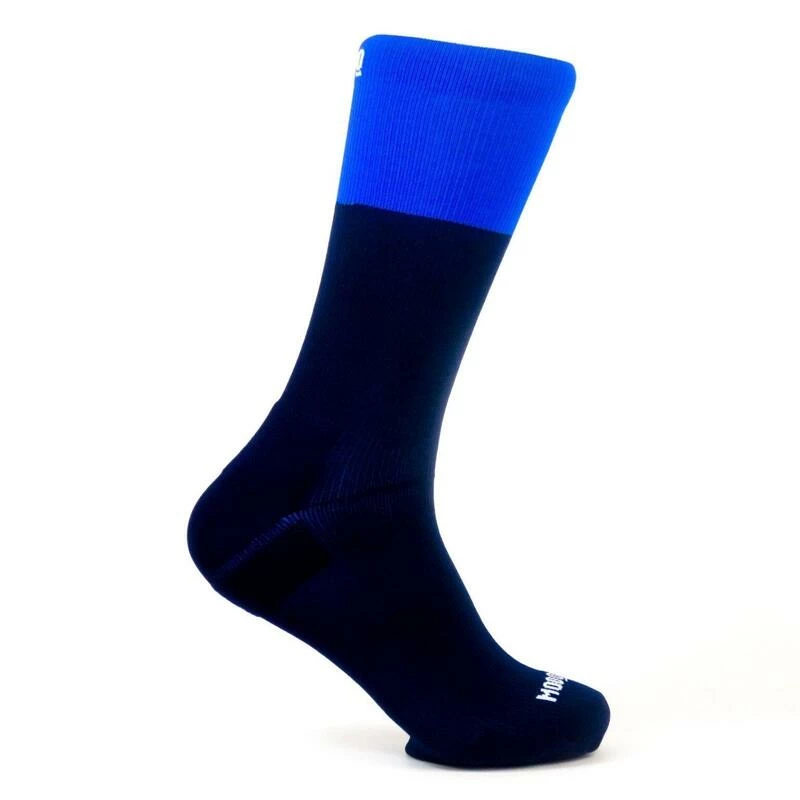 MOOQUER Unisex Compressiekousen Met Versterkte Bitone Sea Stan Blauw 4 MOOQUER Unisex Compressiekousen Met Versterkte Bitone Sea Stan Blauw - Afbeelding 2