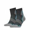 Head Wandelsokken Hiking Quarter 2-pack Unisex Grey/blue 1 Head Wandelsokken Hiking Quarter 2-pack Unisex Grey/blue -Regatta shop wandelsokken hiking quarter 2 pack unisex greyblue