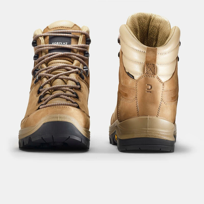 Forclaz Waterdichte Hoge Damesschoenen Voor Trekking MT500 Leer Vibram 5 Forclaz Waterdichte Hoge Damesschoenen Voor Trekking MT500 Leer Vibram - Afbeelding 3