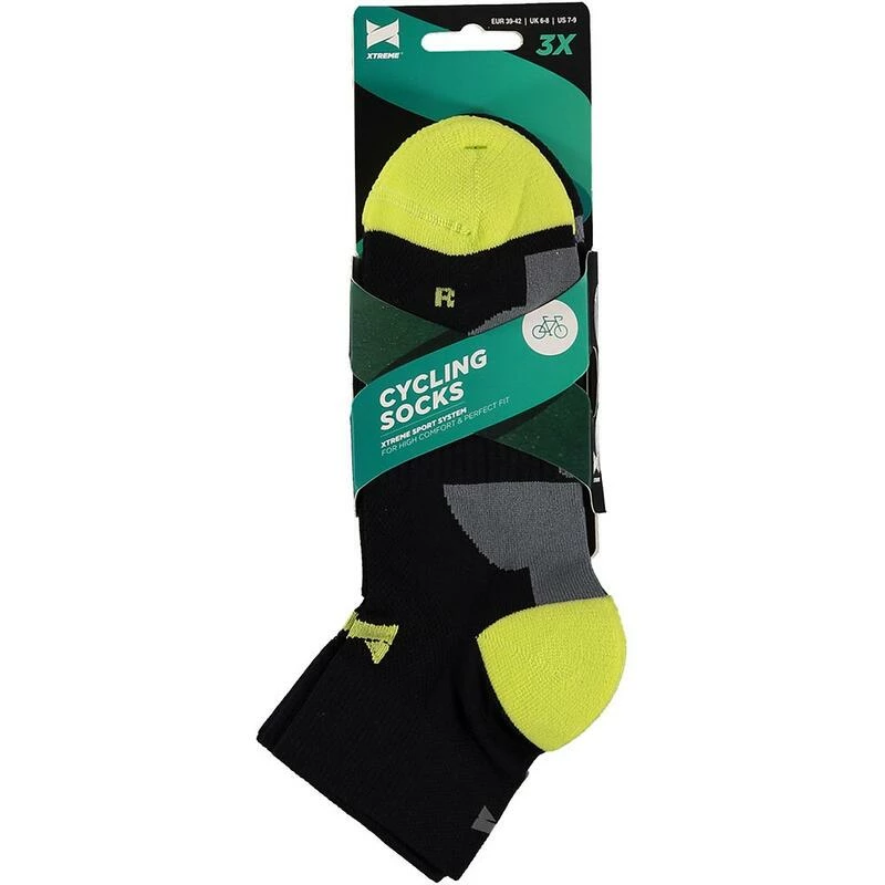 XTREME SOCKSWEAR Xtreme Fietsokken Zwart 3 Paar 5 XTREME SOCKSWEAR Xtreme Fietsokken Zwart 3 Paar - Afbeelding 3