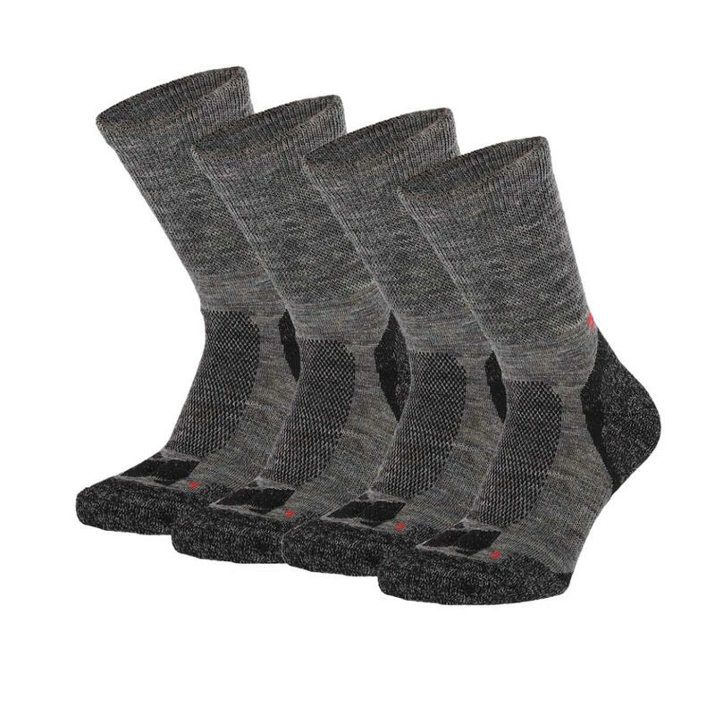 XTREME SOCKSWEAR Xtreme Hiking Sokken Antraciet 4-PACK 3 XTREME SOCKSWEAR Xtreme Hiking Sokken Antraciet 4-PACK