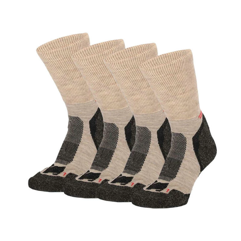 XTREME SOCKSWEAR Xtreme Hiking Sokken Beige 4-PACK 3 XTREME SOCKSWEAR Xtreme Hiking Sokken Beige 4-PACK