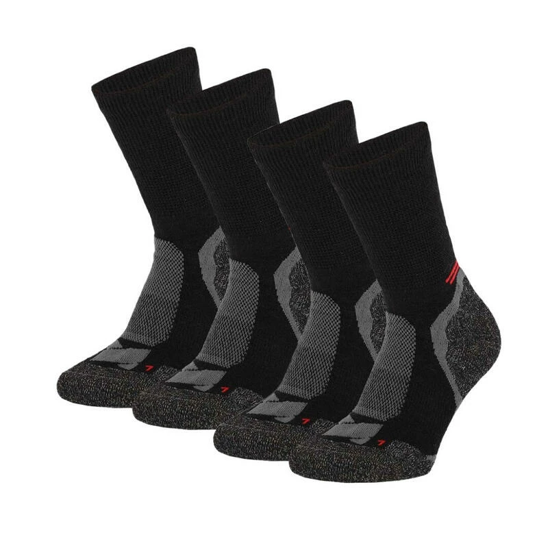 XTREME SOCKSWEAR Xtreme Hiking Sokken Zwart 4-PACK 3 XTREME SOCKSWEAR Xtreme Hiking Sokken Zwart 4-PACK