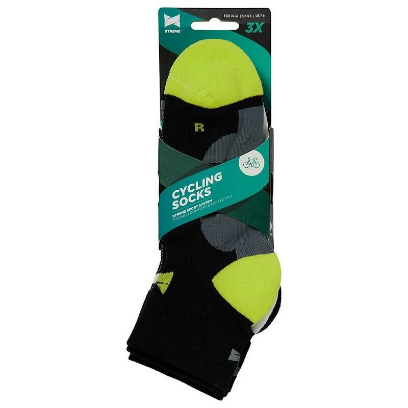 XTREME SOCKSWEAR XTREME Lage Fietsokken Zwart 6-paar 4 XTREME SOCKSWEAR XTREME Lage Fietsokken Zwart 6-paar - Afbeelding 2