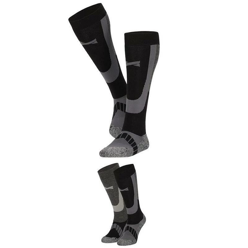 XTREME SOCKSWEAR Xtreme Skisokken Unisex 6-paar Multi Black 7 XTREME SOCKSWEAR Xtreme Skisokken Unisex 6-paar Multi Black - Afbeelding 5