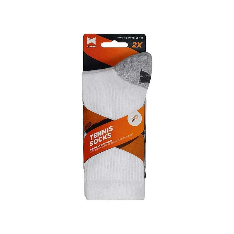 XTREME SOCKSWEAR Xtreme Tennis / Padel Sokken 2-pack Multi White 4 XTREME SOCKSWEAR Xtreme Tennis / Padel Sokken 2-pack Multi White - Afbeelding 2