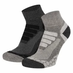XTREME SOCKSWEAR Xtreme Wandelsokken Quarter 2-pack Multi Grey