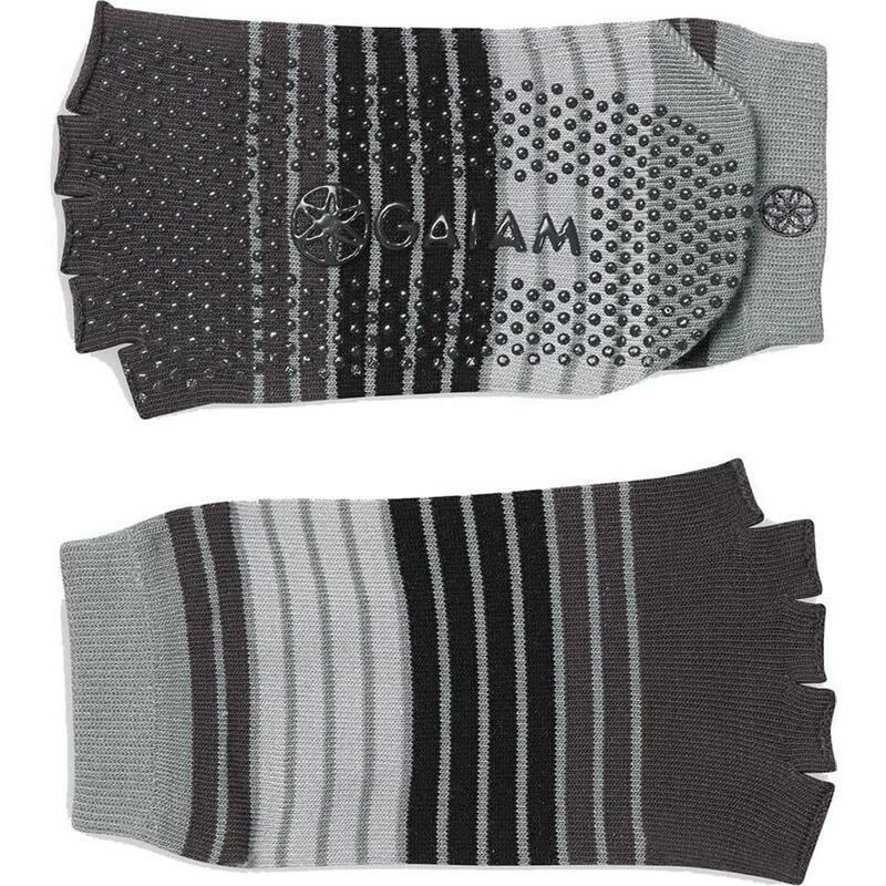 Gaiam Yoga Sokken - Toeless Socks - Grijs - Yogasokken 4 Gaiam Yoga Sokken - Toeless Socks - Grijs - Yogasokken - Afbeelding 2